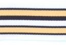 Galon militaire noir jaune blanc