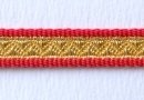 Galon militaire rouge et or
