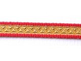 Galon militaire rouge et or