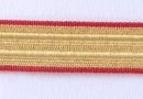 Galon militaire rouge et or