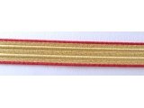 Galon militaire rouge et or