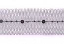 Galon tulle brodé perles