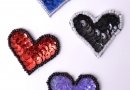 motif coeur perles