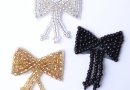 3 Motifs type nœud papillon perlé