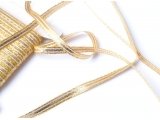 Galon lamé or et argent 6 mm