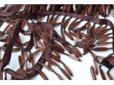 Frange en perles 5 cm marron