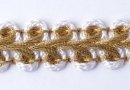 White and gold Braid