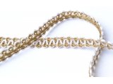 White and gold Braid