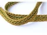 Fancy gold and green Braid 1.5 cm