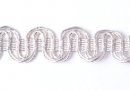 Fancy silver Braid 0.9 cm