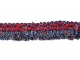 Frange laine rouge 3cm